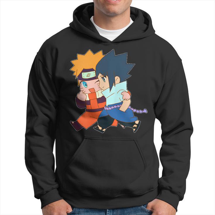 Narusasu I Sasunaru Kiss And Couple Walk Chibi Anime Figure Hoodie