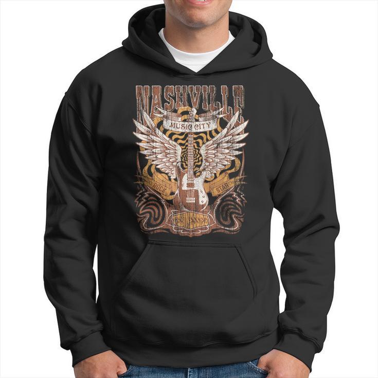 Nashville Tennessee Guitar Country Music City Guitarist Hoodie