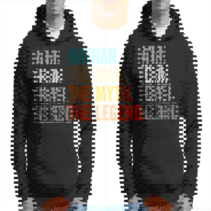 Nathan The Man The Myth The Legend First Name Nathan Hoodie