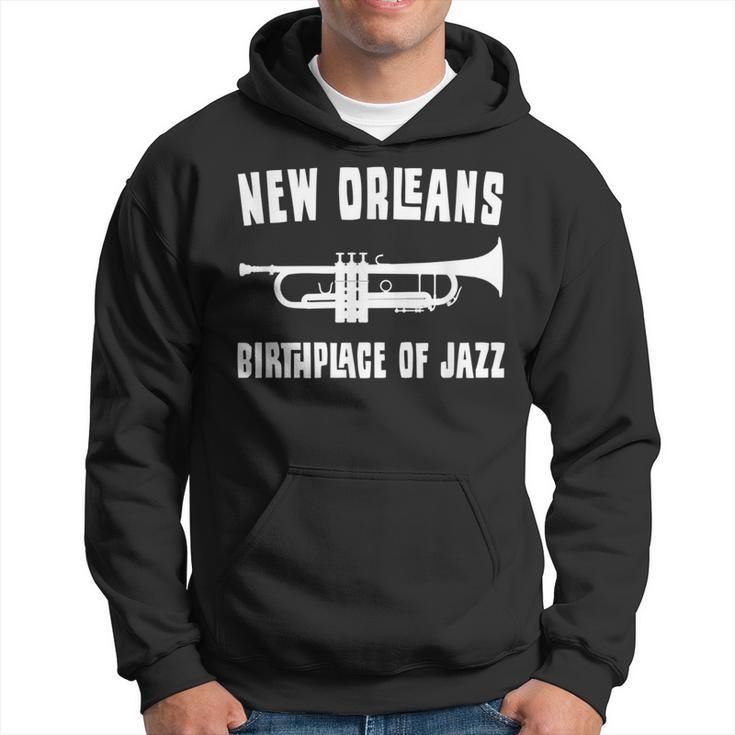 New Orleans Birthplace Of Jazz Trumpet Nola Hoodie