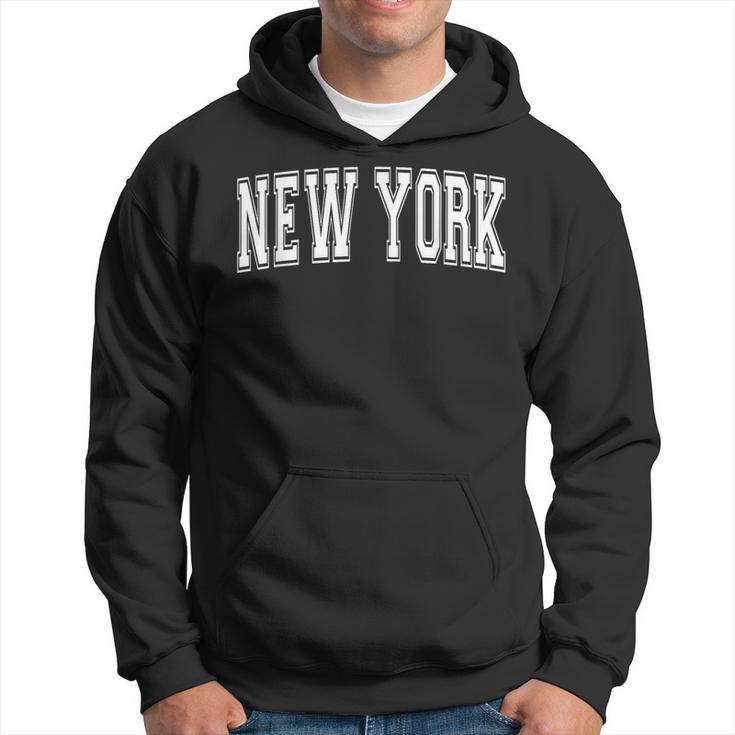 New York Ny New York Usa Vintage Sports Varsity Style Hoodie