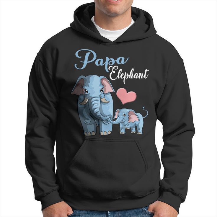 Niedliche Papa Elefant Schwangerschaftsankündigung Babyparty Kapuzenpullover