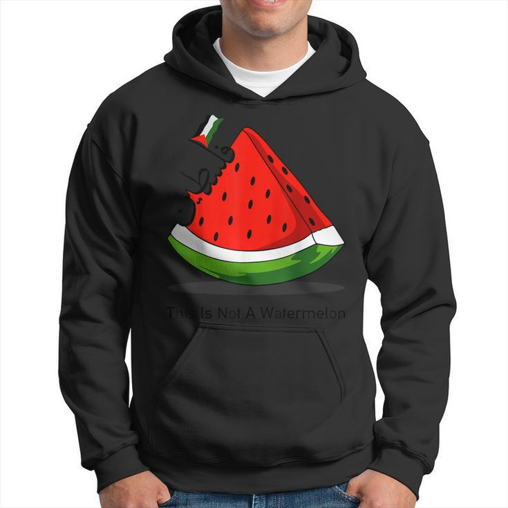 This Is Not A Watermelon Palestine Flag Arabic & English Hoodie