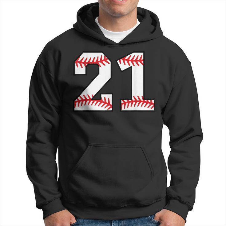 Number 21 Baseball Favorite Number Hoodie