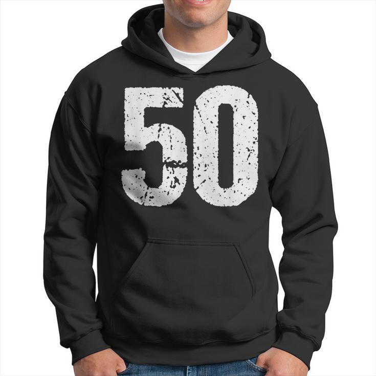 Number 50 Vintage 50Th Birthday Party 50 Years Old Hoodie