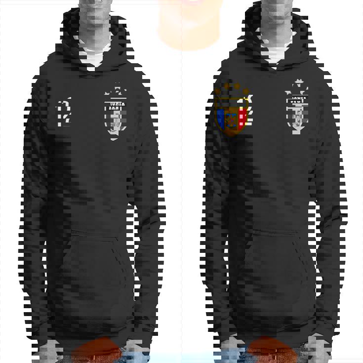 Numéro 12 De Roumanie Maillot Numéro 12 Sweat à capuche