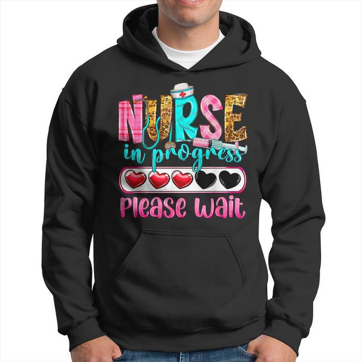 Nurse In Progress Please Wait Nursing School Future Nurses Hoodie