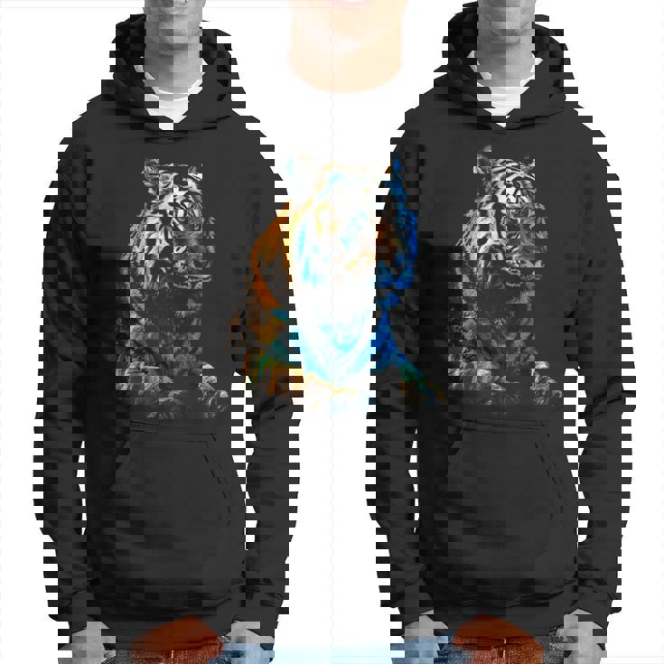 Obra De Arte De Tigre Animal Arte Sudadera