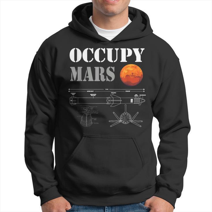 Occupy Mars Starship Rocket Hoodie