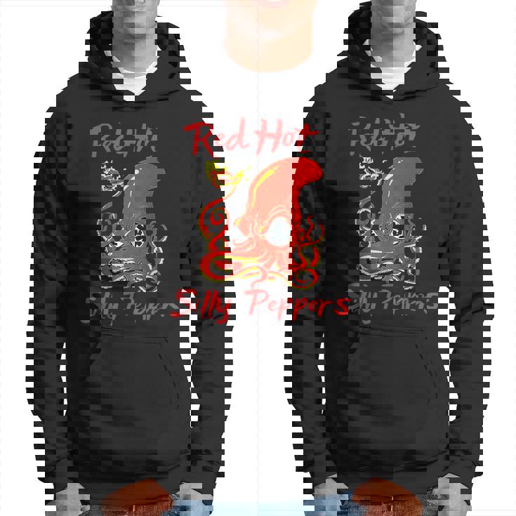 Octopus Chilli Red Hot Silly Peppers Hoodie