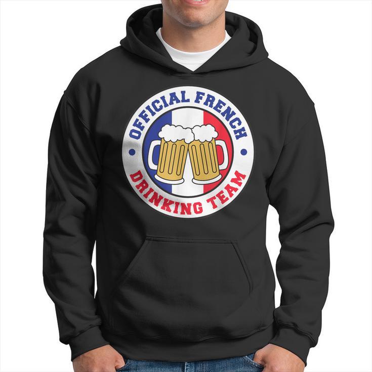 Official French Drinking Team Flag Of France Beer Hoodie