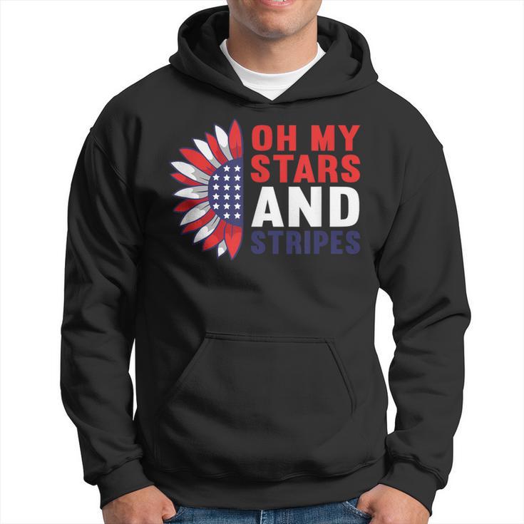 Oh My Stars And Stripes Usa Patriotic American 4Th Of July Hoodie