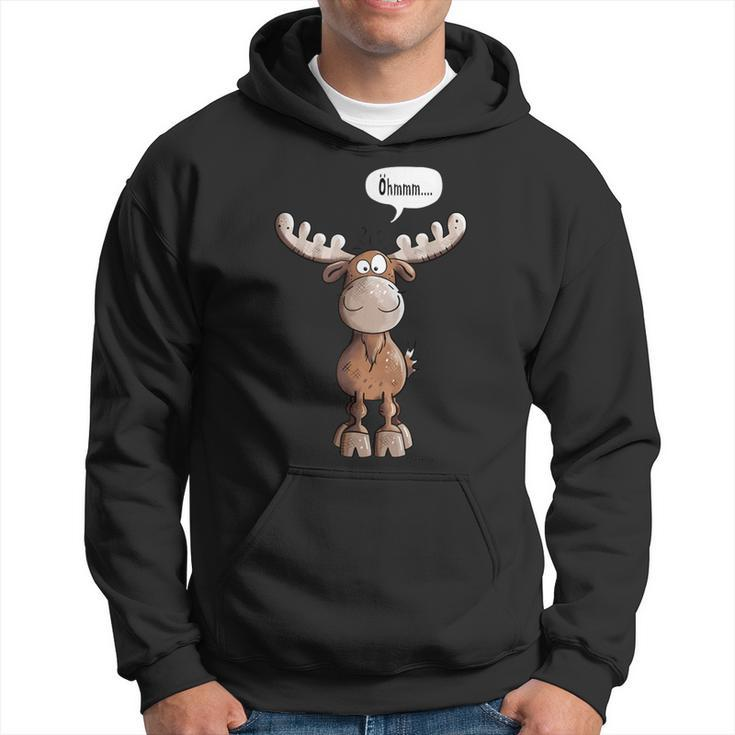Öhmmm Elk I Deer Reindeer Animal Print Animal Motif Hoodie