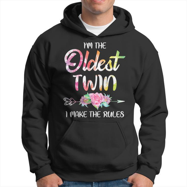 Oldest Twin Sibling Birthday Twins Matching Hoodie
