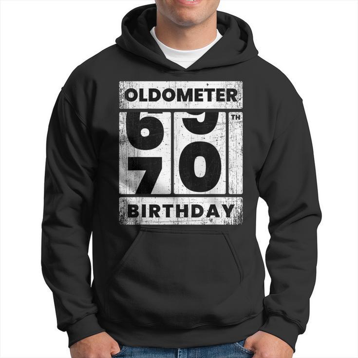 Oldometer Odometer Seventy Th Birthday 70 Yrs Hoodie