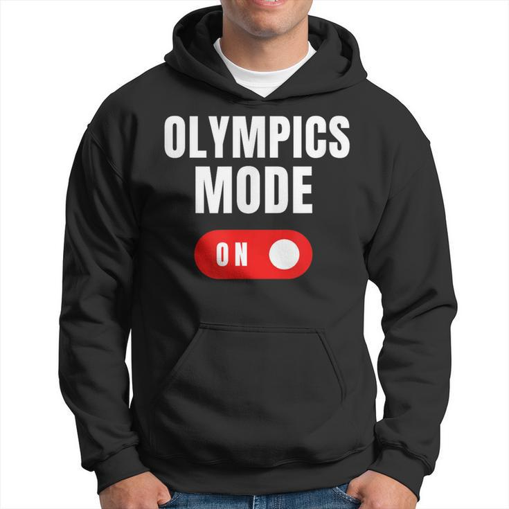 Olympics Mode On Sports Athlete Coach Gymnast Track Skating Hoodie