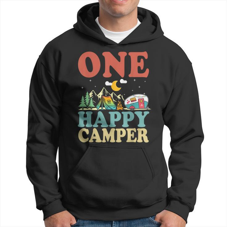 One Happy Camper First Birthday Camping Family Matching Hoodie