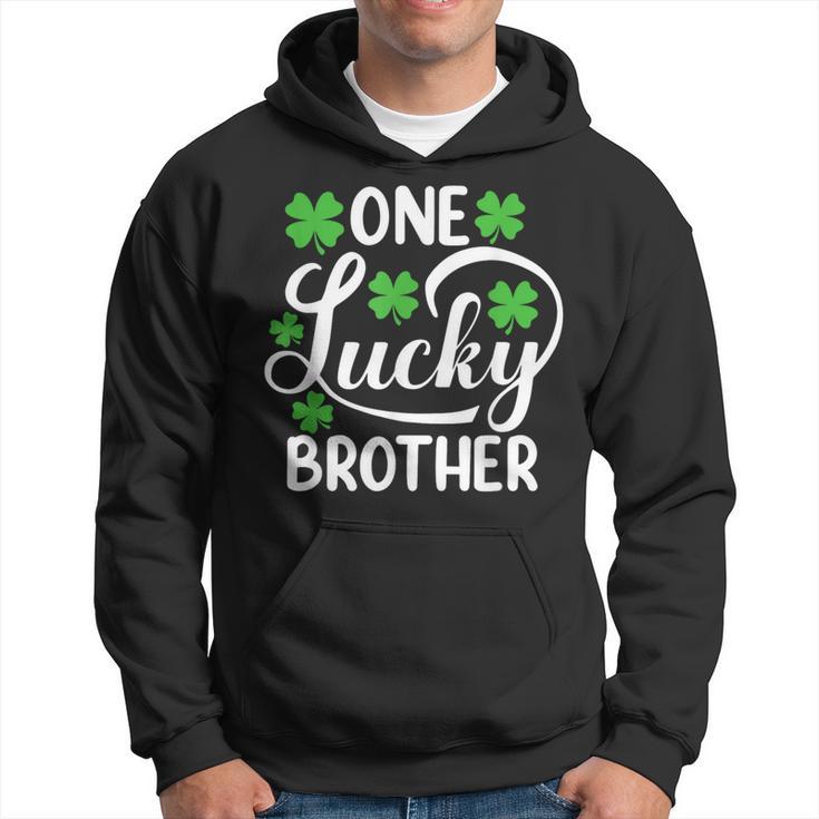 One Lucky Brother St Patrick's Day Shamrocks Hoodie