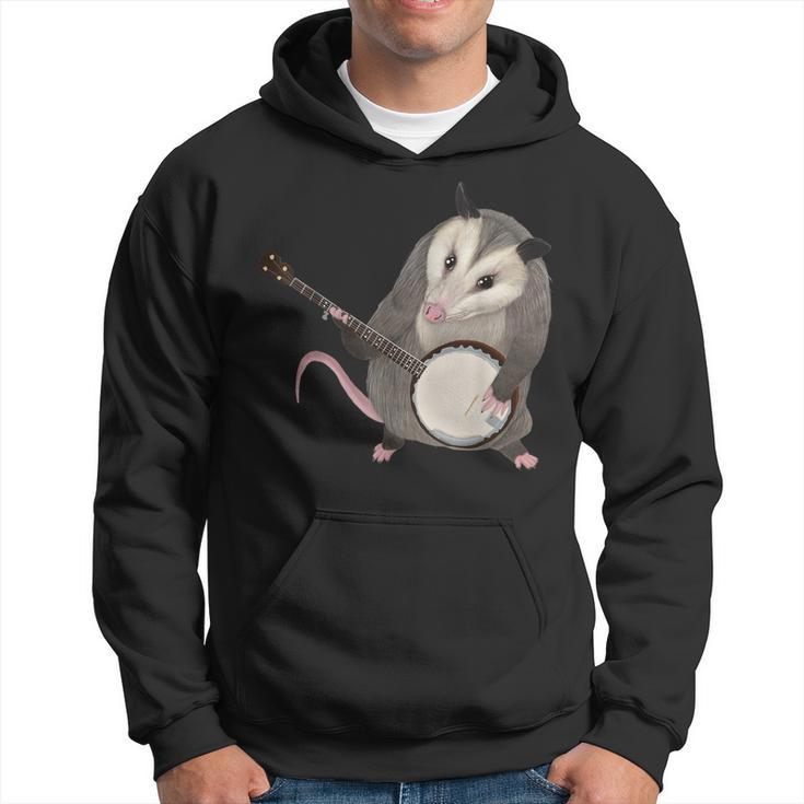 Opossum Playing The Banjo Possum Hoodie