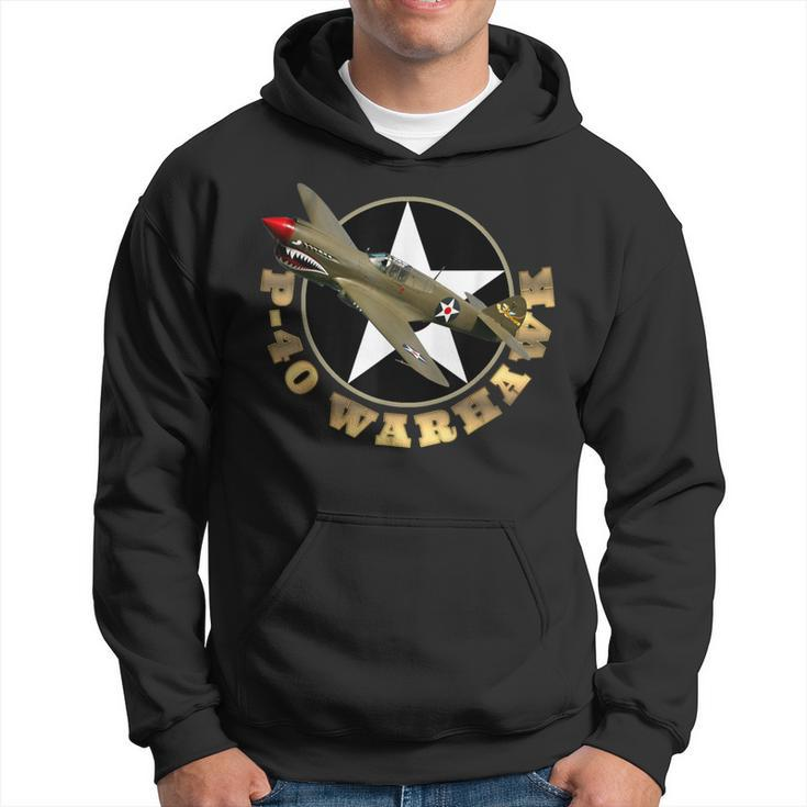 P-40 Warkhawk Fighter Aircraft Ww2 Airplane Military Hoodie