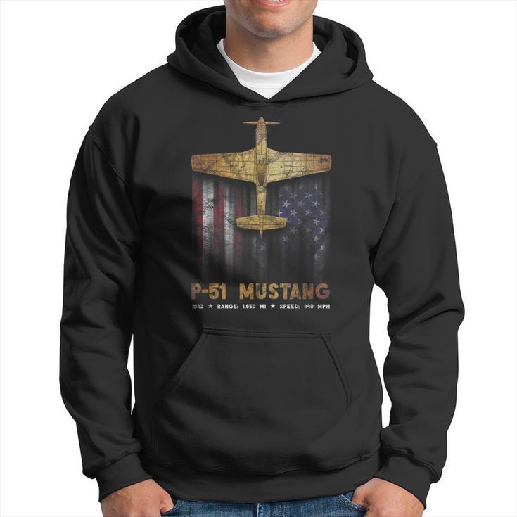 P-51 Mustang Wwii Fighter Plane Hoodie