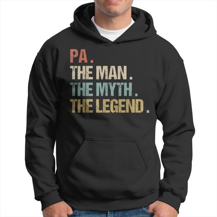Pa The Man Myth Legend Father Dad Christmas Hoodie