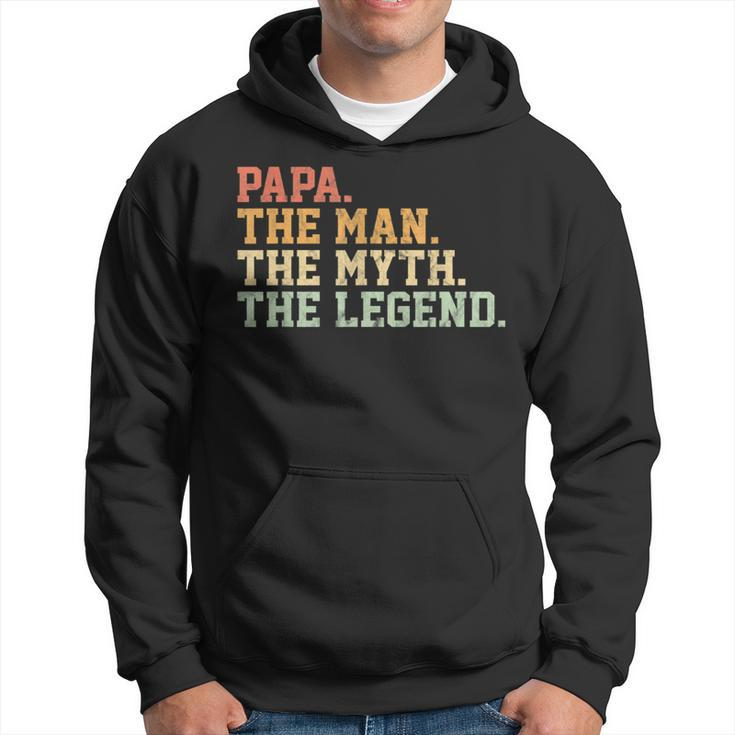 Papa Man Myth Legend For Father Hoodie