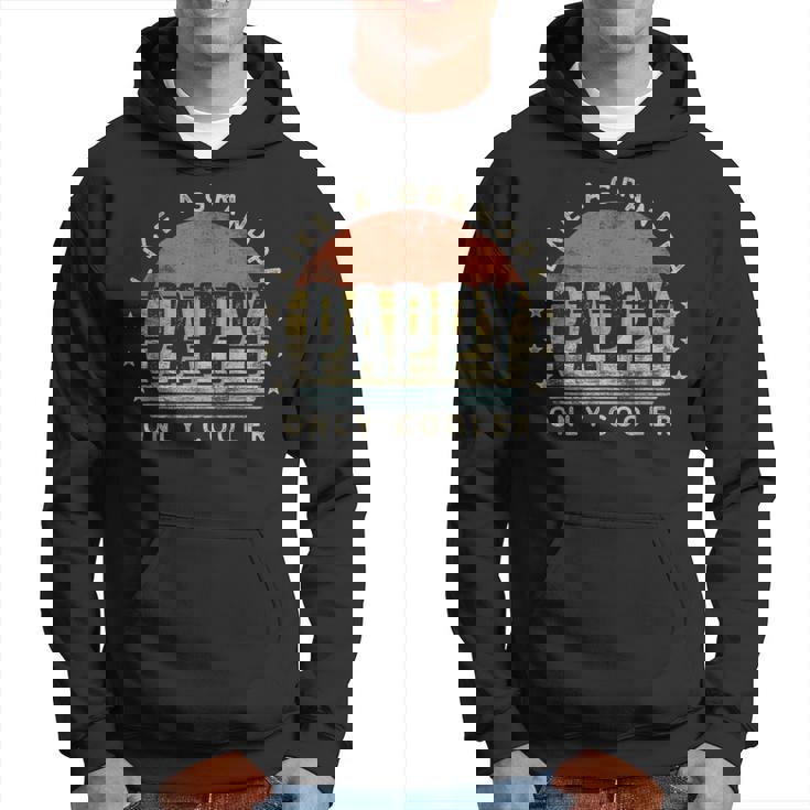 Pappy Like A Grandpa Only Cooler Pappy Vintage Style Hoodie