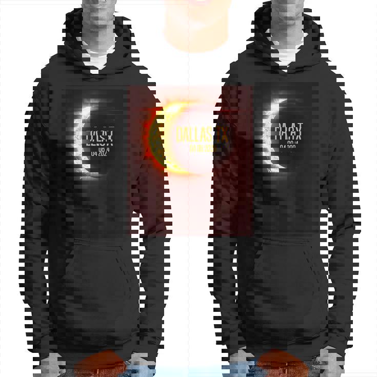 Path Of Totality Dallas Tx 4824 Total Solar Eclipse 2024 Hoodie