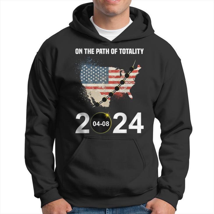 Path Of Totality Eclipse 2024 Usa Total Solar Eclipse Hoodie