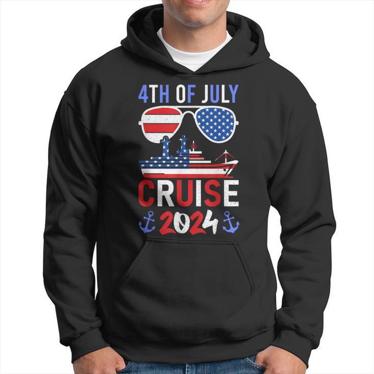 Patriotic 4Th Of July Cruise 2024 Family Squad Matching Hoodie