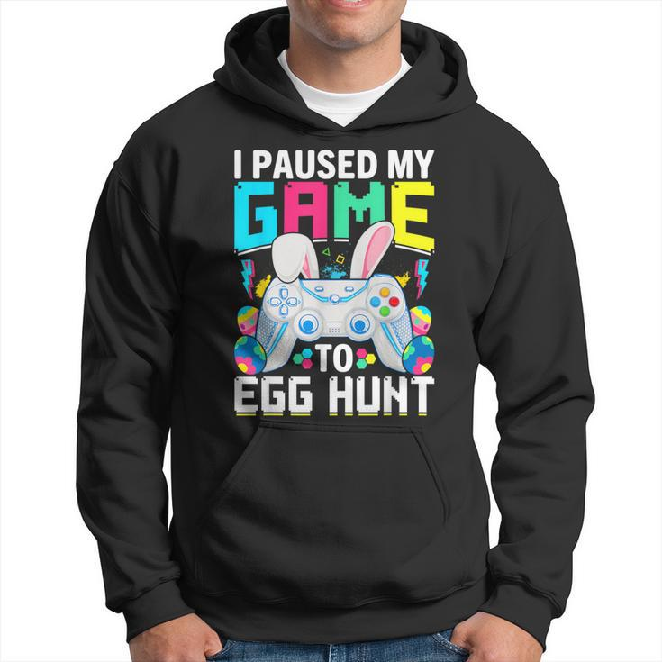 I Paused My Game To Egg Hunt Video Game Happy Easter Boys Hoodie