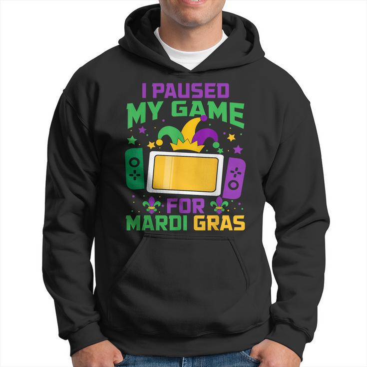 I Paused My Game For Mardi Gras Video Game Controller Boys Hoodie