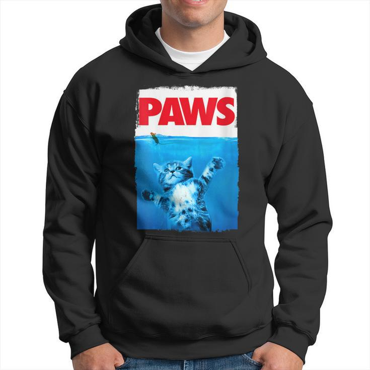 Paws Cat And Mouse Top Cute Cat Lover Parody Top Hoodie