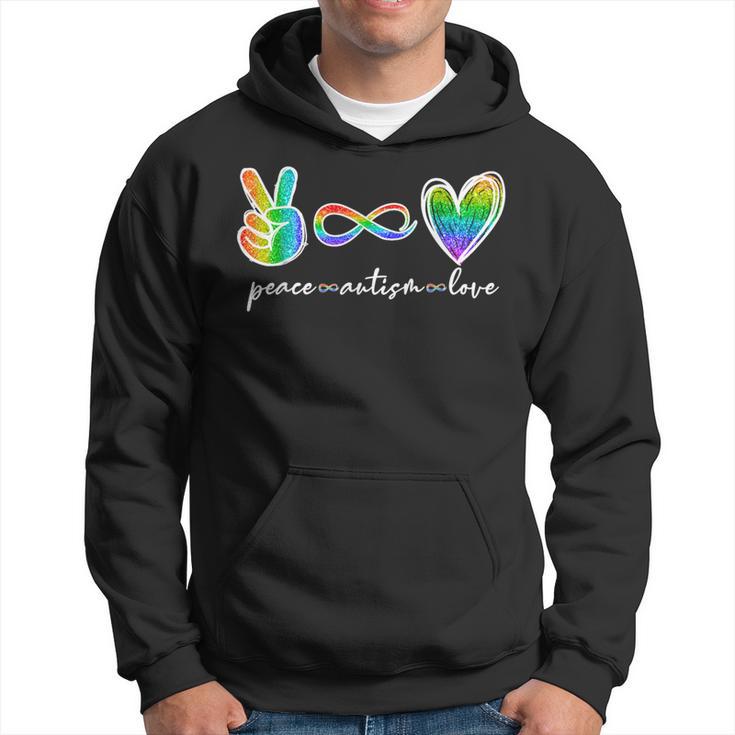 Peace Autism Love Infinity Symbol Autism Awareness Hoodie