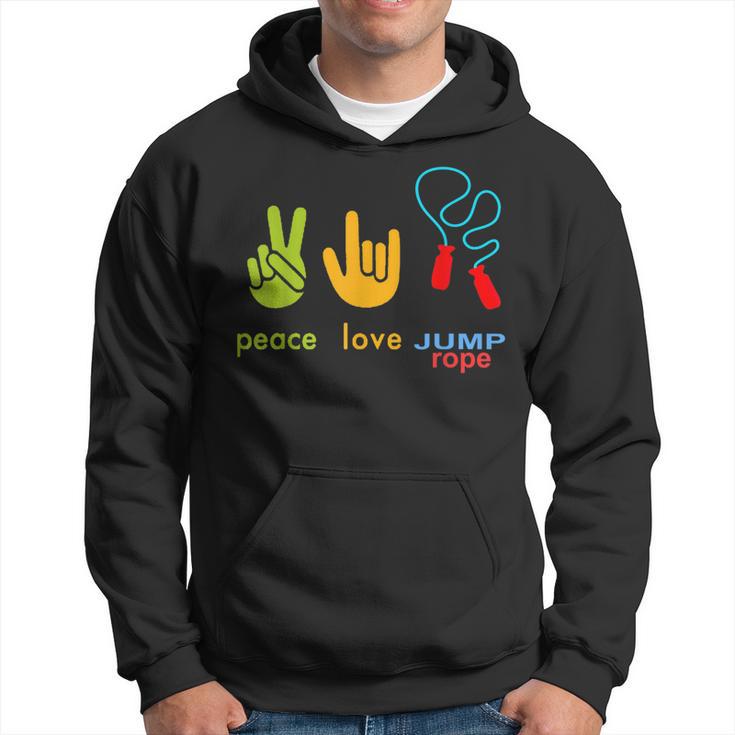 Peace Love Jump Rope Skipping Jumping Hoodie