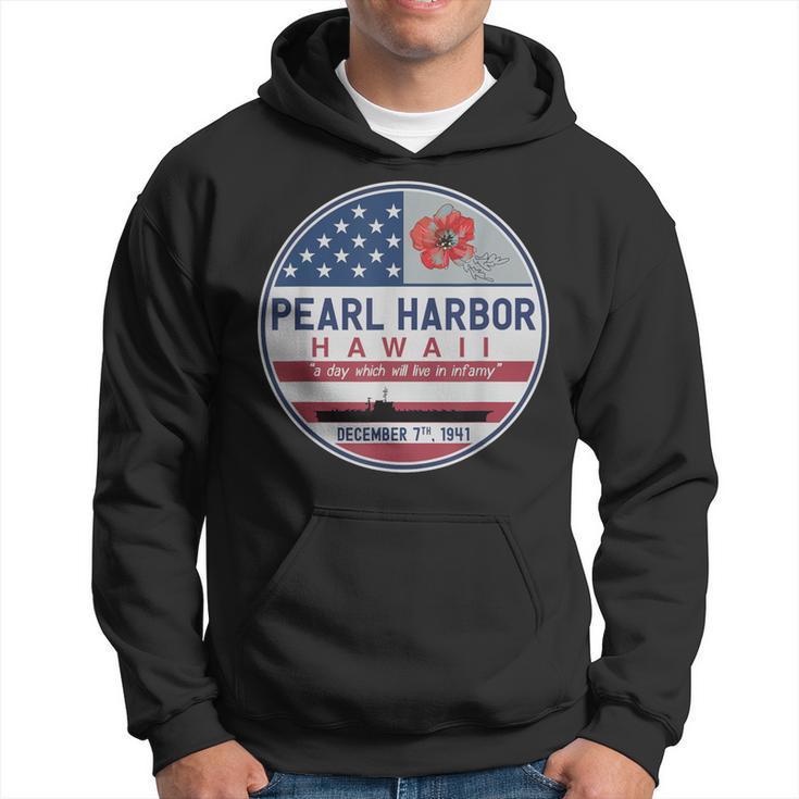 Pearl Harbor Memorial Hawaii Vintage Usa Flag Day Of Infamy Hoodie