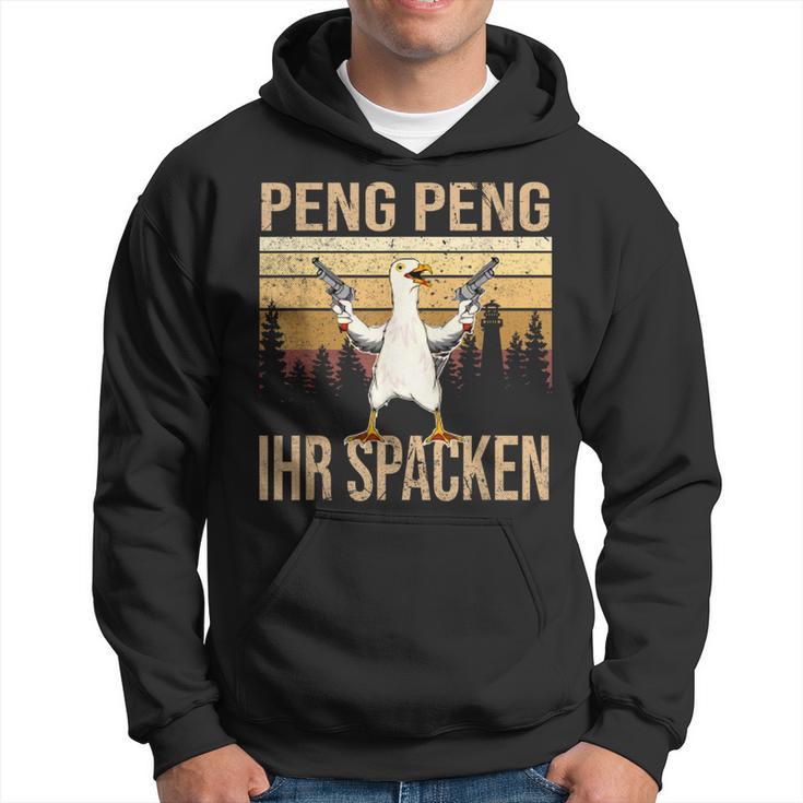 Peng Peng Ihr Spacken Hoodie, Vintage Gänse-Design Lustig