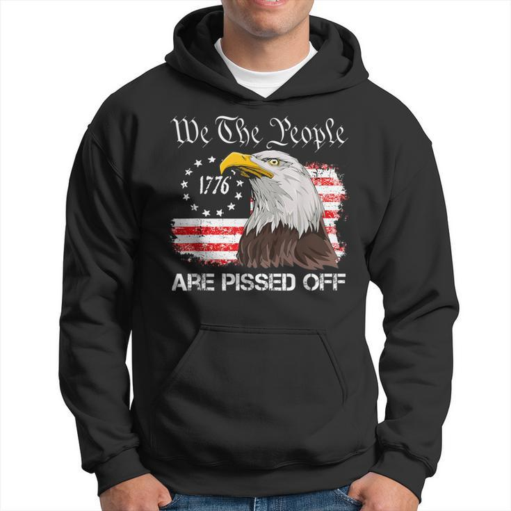 We The People Are Pissed Off Vintage Us American Flag Eagle Hoodie