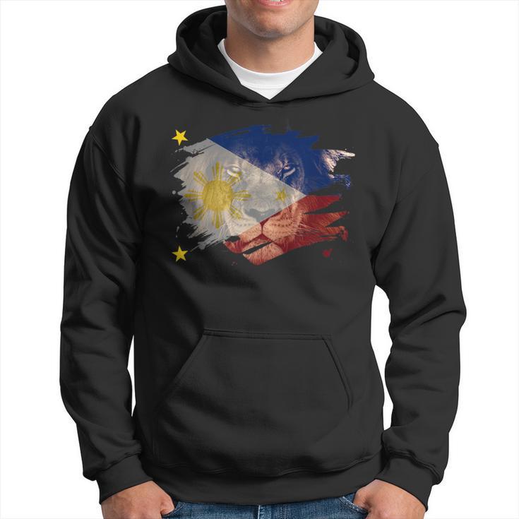 Philippines Flag & African Lion Filipino Pride Hoodie