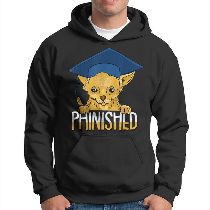 Phinished Phd Cute Chihuahua PhD Grad Candidate Student Hoodie