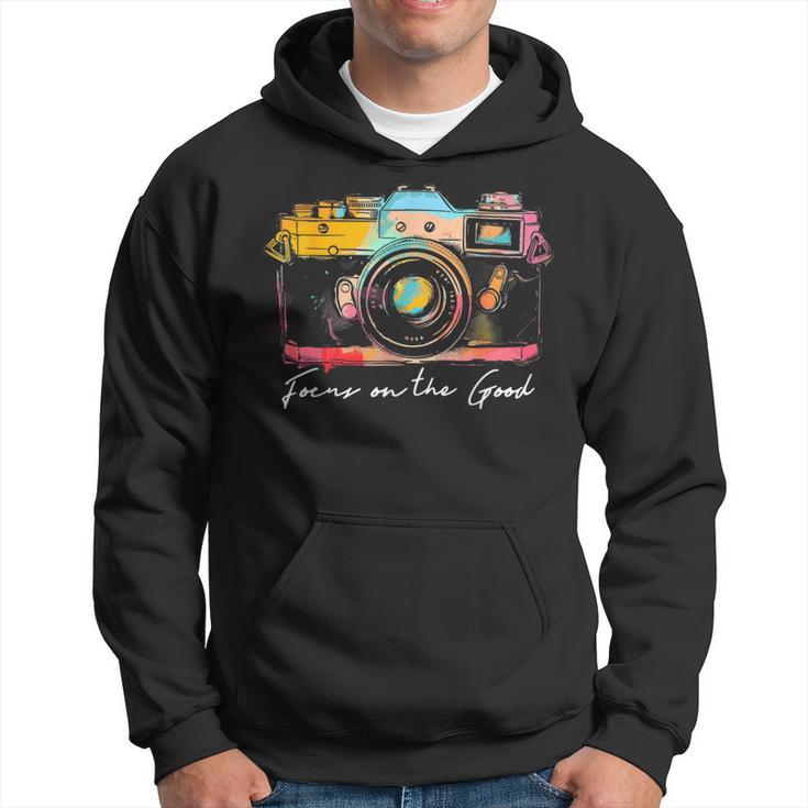 Photographer Focus On The Good Camera Vintage Photography Hoodie