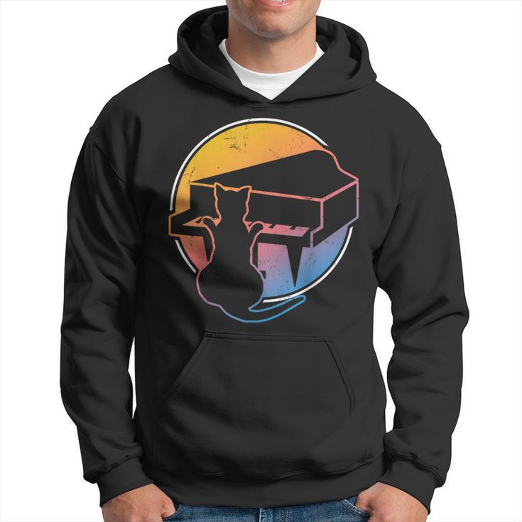 Piano Playing Cat  Cat Lovers Music Hoodie