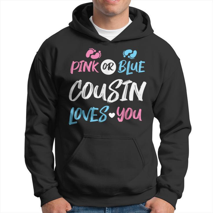 Pink Or Blue Cousin Loves You Gender Reveal Hoodie