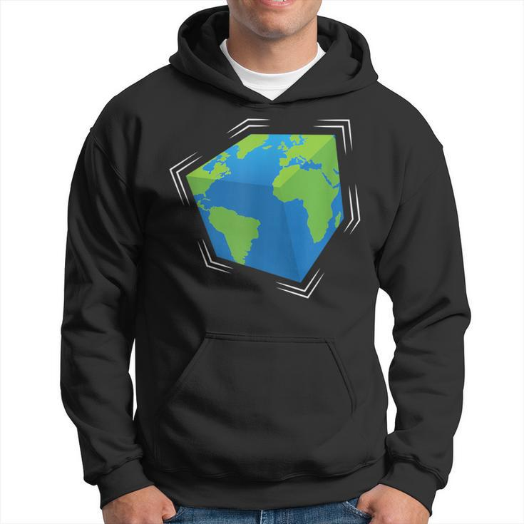 Planet Earth World As Cube Solar System Astronomers Hoodie