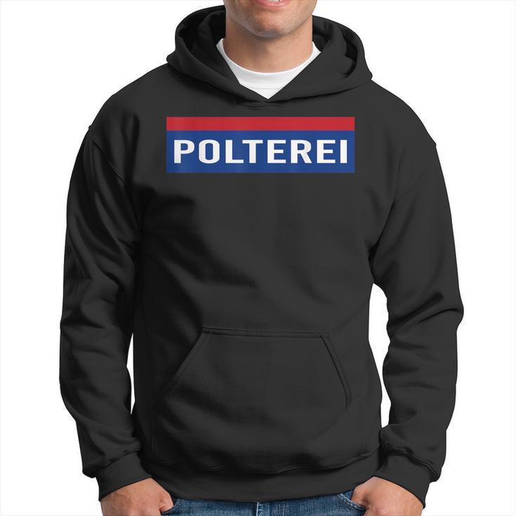 Polterei Stag Night Fun Police Black Hoodie