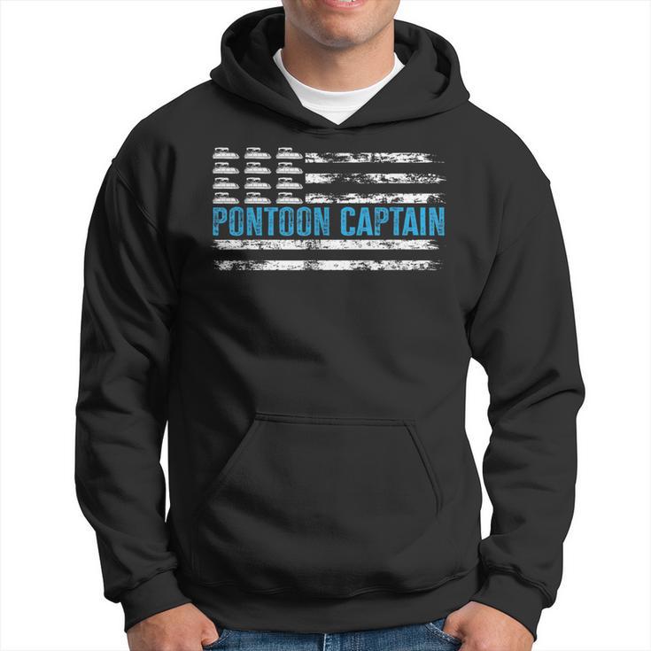 Pontoon Captain Boating 4Th Of Julypontoon Boat Hoodie