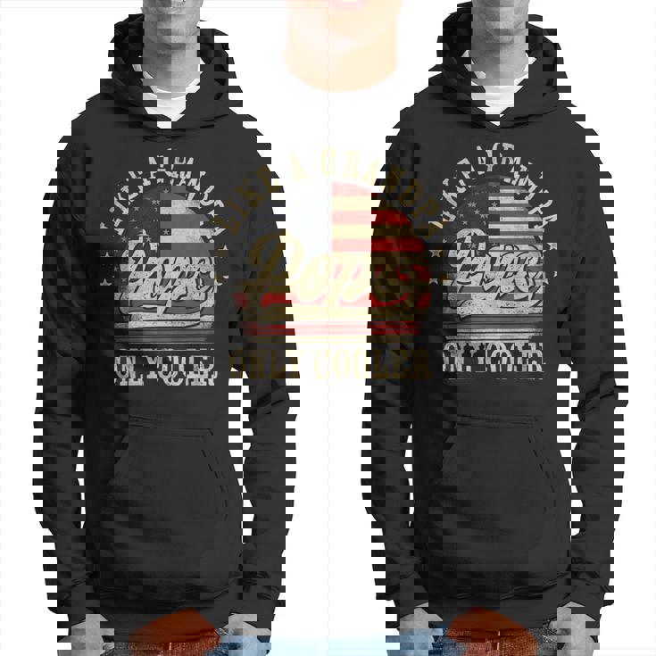Pops Like A Grandpa Only Cooler Pops Father's Day Hoodie