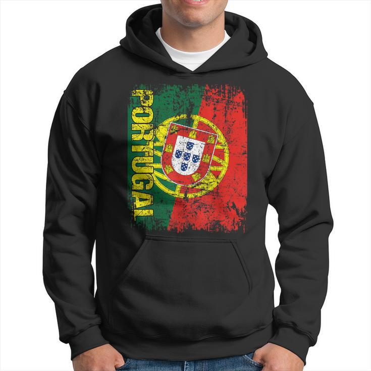 Portugal Flag Vintage Distressed Portugal Hoodie