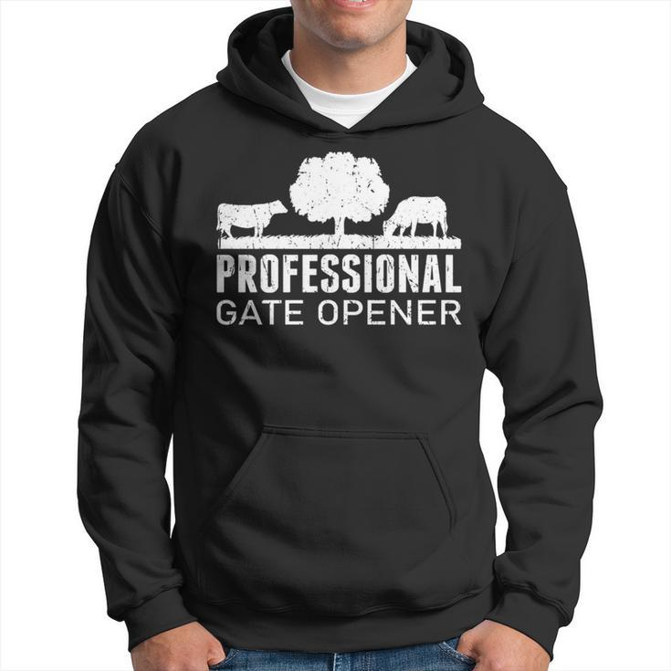 Professional Gate Opener Cow Farm Hoodie